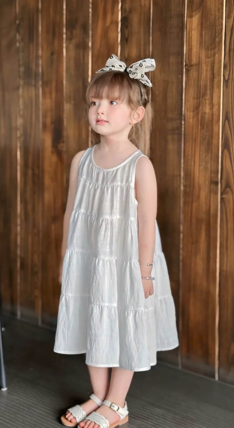 Váy tiểu thư dáng xòe cho bé
